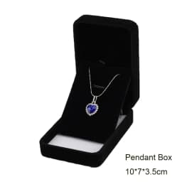 Black Velvet Full Range Jewelry Box Ring Earrings Storage Bracelet Box Pendant Necklace Jewelry Storage Box Gift Box