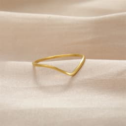 Minimalist Stackable Wave Rings for Women Geometric Finger Ring Stainless Steel Golden Jewelry Thin Rings Set Daily Party Wear