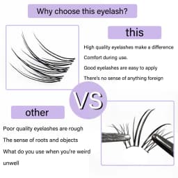 1/box 120 Bundles Mink False Eyelash Natural Fishtail Lash 3D Russian Individual Eyelash Extension Cluster Makeup Tool Wholesale