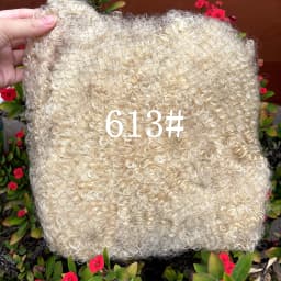 Gray Color 4C Afro Kinky Bulk Human Hair 50g/Pack for Dreadlock Extensions Loc Repair Braiding Twist Tight Afro Kinky Human Hair