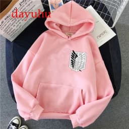 90s japanese Anime Attack on Titan Shingeki No Kyojin Graphic Hoodies Men Unisex Oversized Funny Cartoon Sweatshirt Hoody Male
