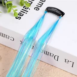 1 Pc Sparkle Shiny Hair Tinsel Hair Extensions Dazzles Women Hippie for Braiding Headdress Hair Braiding Tools Long 100cm