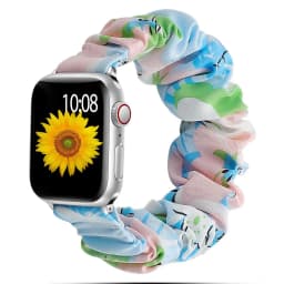 Scrunchie Strap for Apple watch band 44mm 40mm 42mm 38mm ultra 2 49mm Nylon Solo Loop bracelet iwatch 5 4 3 SE 6 7 8 9 45mm 41mm