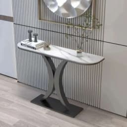 Nordic Light Luxury Console Table for Living Room Furniture Entryway Table Modern Hallway Table Semicircular Entrance Tables