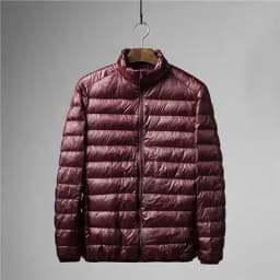 2026 Portable Lightweight ort down Jaet for Men Autumn Winter Cotton Padded Stand Collar Warm Casual ly Friendly Outerwear