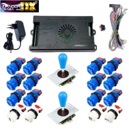 9800 in 1 Pandora Saga DX 2 Plus Arcade Box DIY Kit 8 Way Joystick American Style Push Button Game Console Cabinet Bartop