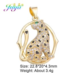 Juya DIY Jewelry Components Cz Paved Glitters Locket Heart Key Charm Pendant Accessories For Women Fashion Jewelry Making