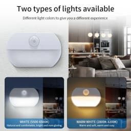 1/2/4pcs Led Night Light with Motion Sensor PIR AAA Battery or Rechargeable Cabinet Lamp for Kitchen Bathroom Closet Stairs