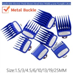 8pcs/set For Wahl Universal Hair Clipper Limit Comb Guide Trimmer Guards Attachment 1.5/3/4.5/6/10/13/19/25mm