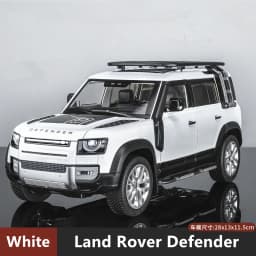 1/18 Range Land Rover Defender SUV Alloy Car Model Diecasts Metal Off-road Vehicles Car Model Sound and Light Childrens Toy Gift