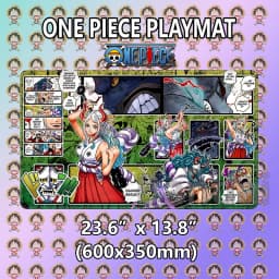 Boardgame- One Piece OPCG Luffy Playmat with Stitched Edges Custom One Piece Mouse Pad Desk Accessories for Gamers Desk Mat