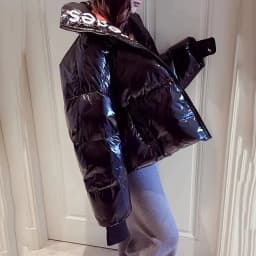 New 2025 Korean Version Unique Loose Women's Cotton Padded Outerwear Temperament Versatile Elegant Ladies Winter Parka Coat
