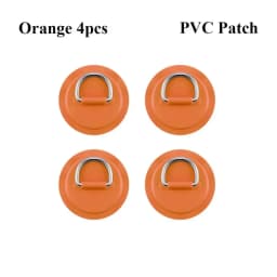 1/4Pcs Surfboard Dinghy Boat PVC Patch PVC D Rings Patch Deck Rigging Sup Board Round Ring Pad Kayaking Boat Surfing Accessories