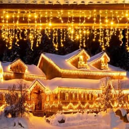 Connectable 4.5M LED Curtain Icicle String Lights Led Fairy Lights Christmas Lamps Icicle Lights Xmas Wedding Party Decoration