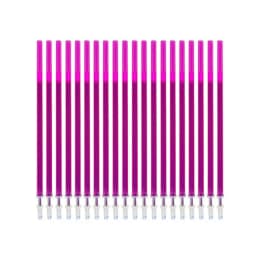 20Pcs/Set Color Erasable Gel Pen Refill Rods 0.5mm Colorful Ink Washable Handle Magic Erasable Pens For School Doodle Stationery
