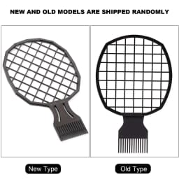 Men Afro Curly Hair Comb Dreadlocks Tin Foil Hot Perm Comb Hairdressing Tool Double Ended Twist Pick Comb Hair Styling Tools