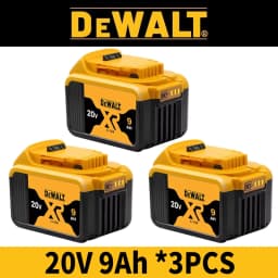 100% Genuine Dewalt 20V Battery, 60V 9Ah, 20V 6Ah Battery DCB609 DCB206 DCB606 DCB184 for Dewalt Power Tool Replacement Battery