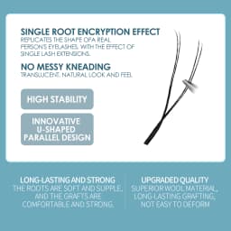 DeceMars 0.07mm U-Shaped YY Eyelash Extensions (12lines/Tray)