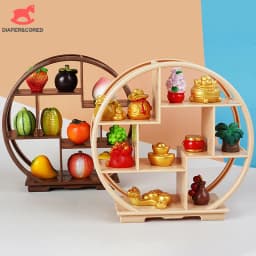1PC Dollhouse Miniature Bogu Empty Shelf Mini Display Stand Storage Rack Model Toy Scene Decoration DIY Accessories