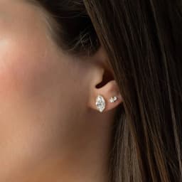 DPLAOPA D Color VVS1 925 Sterling Silver 0.52CT Marquise Cut Moissanite Stud Earring Luxury Dainty Women Fine Jewelry 2026 Gift