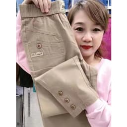 Women Thin Cotton Linen Casual Pants 2025 Spring Summer New Large Size Loose Slim Harem Trousers Straight Nine Pants Tide Female