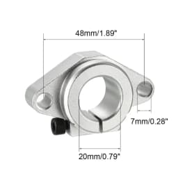 2pcs SHF8 SHF10 SHF12 SHF13 SHF16 SHF20 SHF25 SHF30 Aluminum Linear Rod Rail Shaft Support CNC Router Parts 3d Printer Parts