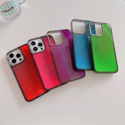 For iPhone 16 Pro Max 15 14 13 12 Case Shockproof Luminous Liquid Quicksand Hard,Slim Shiny Glow in Dark Night Light Phone Cover