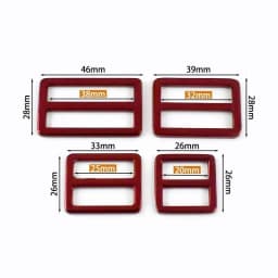 5Pcs 20-38mm Metal Ring Buckle Tri-Glide Slider Clasp Webbing Bag Strap Adjust Hooks Dog Leash Loops DIY Hardware Accessories