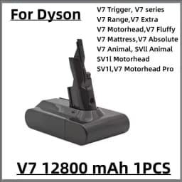 100% New Compatible with For Dyson V10 V8 V11 V15 V7 Series SV07 SV09 SV10 DC62 Vacuum Cleaner Rechargeable Battery