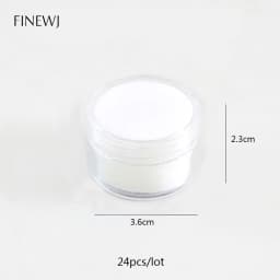 Novel Gem Jar Display Gemstone Insert Tray Jewelry Charms Beads Organizer White Foam Round Box Liner Show Case Holder Wholesale