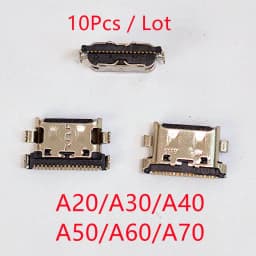 10pcs For SamSung Galaxy S24 S23 S22 S21 S20 Plus Ultra A22 A12 A11 A51 A71 A52 A72 A73 A03S USB Charging Port Charger Connector