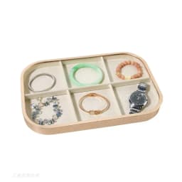 Pink Beige Gray Premium Metal Edge Inside Velvet Jewelry Tray Necklaces Rings Pendants Bracelets Storage and Display Tray