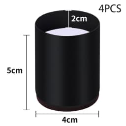 2/4PCS Bed Furniture Risers Elevation in Heights Heavy Duty Risers for Sofa Couch Desk Table Black Round Saquare Floor Protector