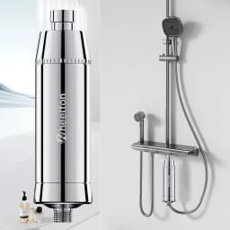 Wheelton SPA Bathing Remove Chlorine Water Filter Purifier Shower Filtration Soft Water Attach Extra 3 Cartridges