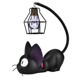 ZK50 Cute Black Cat Night Light Resin Craft Desktop Lamp Room Table Decoration Gift (Black Eyes)