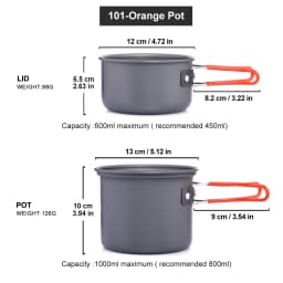 Widesea Camping Tableware Outdoor Cooking Set Camping Cookware Travel Tableware Pincin Set Hiking Cooking Utensils Cutlery