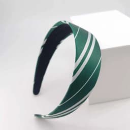 1/4PCS Magic College Wizard Slytherin Costume Cosplay Style Vintage Hair Hoop Striped Girls Silk Headband Accessories