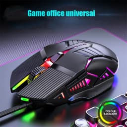 3200DPI Ergonomic Wired Gaming Mouse USB Computer Mouse Gaming RGB Backlit Gamer Mouse 6 Button LED Silent Mice for PC Laptop