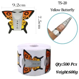 500Pcs Nail Paper Extension Stencil Forms Stickers Holder for Gel Acrylic Tips Builder French Nail Form Tip False Nails Art Tool