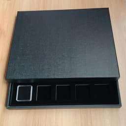 Clear Loose Diamond Storage Box 40x40mm Gemstone Packaging Organizer 57x37mm Pendant Jewelry Display Tray for Stones Showcase