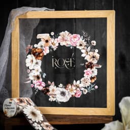 Journal GO 5x200cm Exquisite Rose Flower PET Tape Collage Material DIY Photo Frame Notebook Scrapbooking Decor Masking Tape