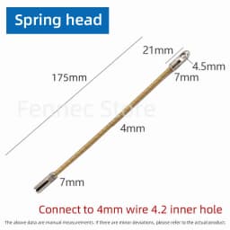 Wire Puller Connector Head Electrician Automatic Thread Guide Special Crimping Mold Cable Elastic Threader Accessories Repair