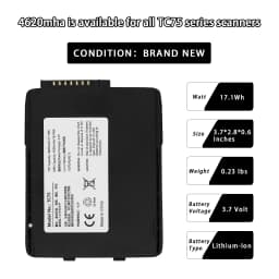 1/10pcs For Zebra Symbol TC70 TC75 TC77 Scanner Battery 82-171249-02 BT-000318-01