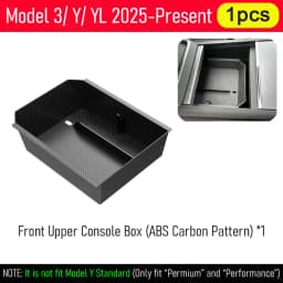 USVOTOV For 2025 2026 Tesla Model 3 Y YL Juniper Center Console Organizer Storage Box Tray Seat Rail Cover Protector Accessories