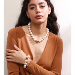 Yhpup Multi-color Resin Round Beads Chain Statement Necklace Bracelet Stainless Steel Popular Handmade Daily Trendy Jewelry Gift