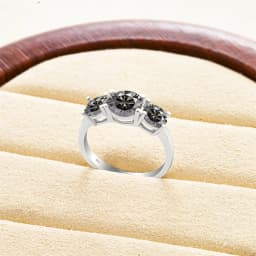 Total 4 Carat Moissanite Ring D Color VVS1 EX Round Moissanite Ring 925 Sterling Silver Eternity Ring Women Engagement Wedding