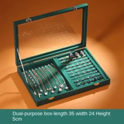 Jewelry Box Storage High-grade Exquisite Jewelry Box Bracelet String Necklace Box Ring Earrings Earrings Box Large Capacity