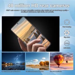 K-Touch Smartphone C27 ultra 5G Cell Phone 7.3 Inch 7800mAh Battery Mobile Phones Android Full Display 48MP Camera 22GB RAM 2TB ROM Face ID Unlocked Android 15 Cell Phone with FM Radio GPS