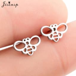 Korean Style Star Moon Ear Studs for Girls Minimalist Cat Puzzle Leaf Dinosaur Earrings Black Stainless Steel Jewelry Oorbellen