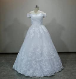 White Off the Shoulder Vestido De Noiva Wedding Dress Custom-made Plus Size Vestidos De Novia Bridal Tulle Mariage Customized